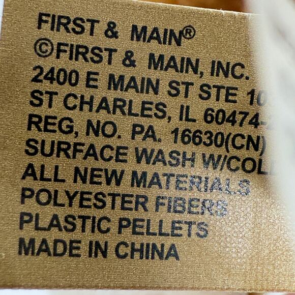 First & Main 10 Inch Newton Brown Bear Green Check Bow Soft Plush Stuffed Animal - Picture 5 of 9